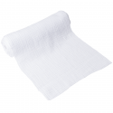 3 m chemin de table gaze de coton blanc - 30 cm
