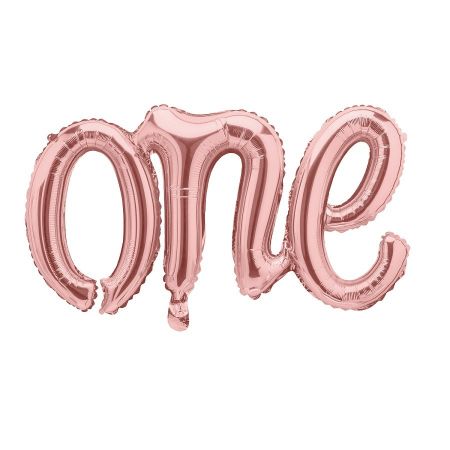 Ballon rose gold "one"