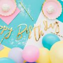Guirlande Happy Birthday - or