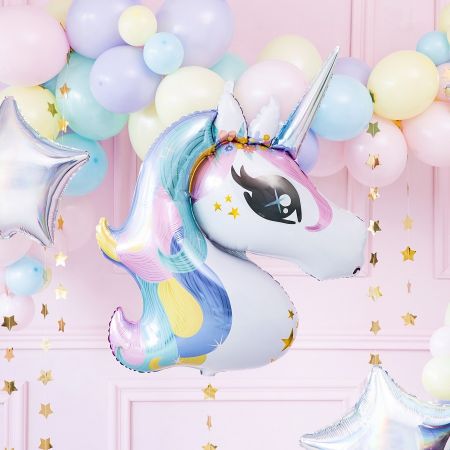 Ballon mylar "licorne" - 90 cm