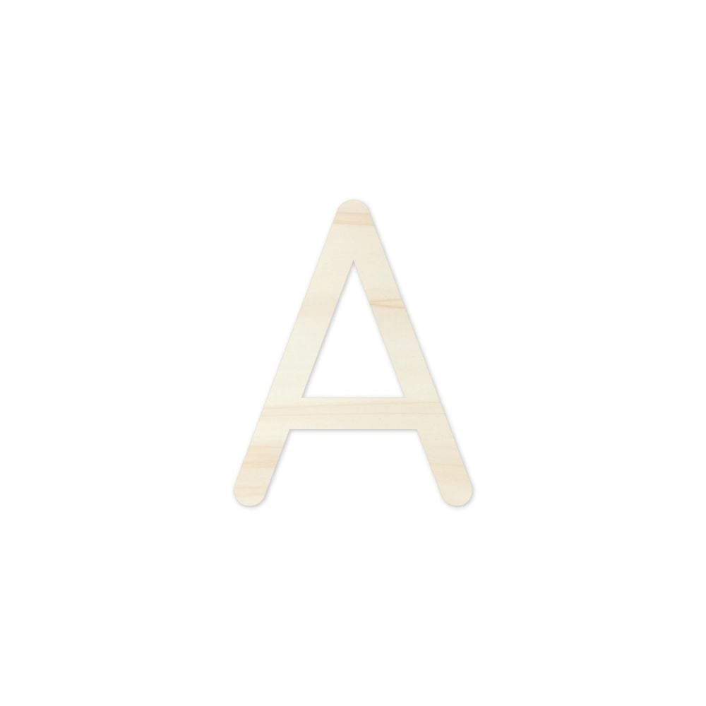 Lettres en bois Alphabet de A-Z Environ14 x 18 cm Pour décoration Bois blanc 