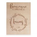 Panneau en bois personnalisable "anniversaire couronne"