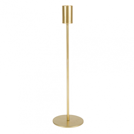 Bougeoir métal doré - 29 cm