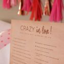Panneau en bois personnalisable bucket list "crazy in love"