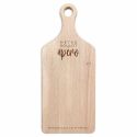 Planche à découper en bois personnalisable "Metro, boulot, apéro"