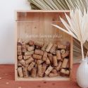 Cadre à bouchons de vin en bois personnalisable "Boire avec plaisir"