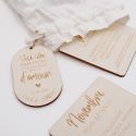 Jeu en bois personnalisable "12 mois d'amour"