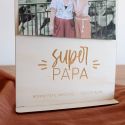 Présentoir en bois personnalisable "Super Papa"