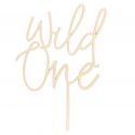 Cake topper en bois "Wild One"