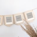 Kit pour guirlande de fanions en bois personnalisable "baptême"