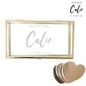 Livre d'or boîte en verre personnalisable "baptême brush"