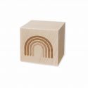 Cube en bois personnalisable "motif"