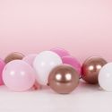 Lot de 40 petits ballons "rose et rose gold" -  13 cm