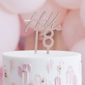 Cake topper rose gold "Hello 18"