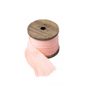 3 m ruban gaze de coton rose corail- 4,50 cm
