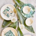 6 assiettes écologiques en feuilles de palmiers - 23 cm