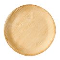 6 assiettes écologiques en feuilles de palmiers - 23 cm