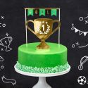 2 Décorations de gâteau Football - mix