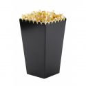 8 pots à popcorn noirs et dorés