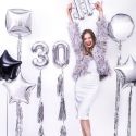 Ballon mylar Boule - 40cm - argent