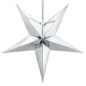 Etoile en papier - 70cm - argent