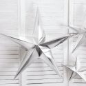 Etoile en papier - 70cm - argent