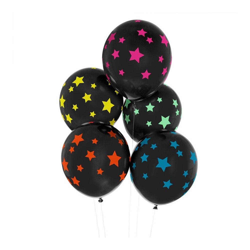 5 ballons disco - 30 cm