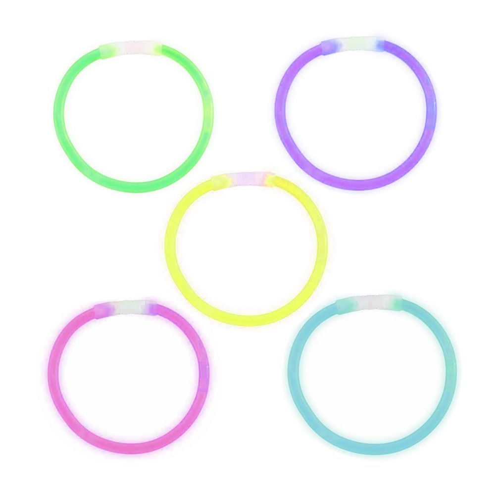 15 bracelets phosphorescents "90's"