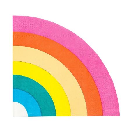 Procos 90803 Lot De 16 Serviettes Arc-en-ciel