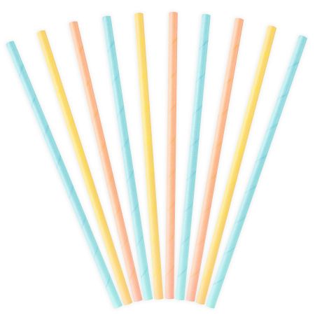 10 pailles "sorbet"