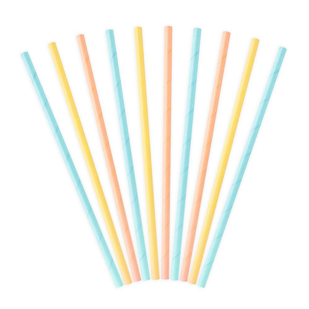 10 pailles "sorbet"