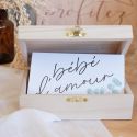 Boîte livre d'or personnalisable "baby shower" + cartes
