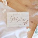 Boîte livre d'or personnalisable "baby shower" + cartes