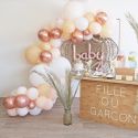 Ballon en mylar Bébé - rose or