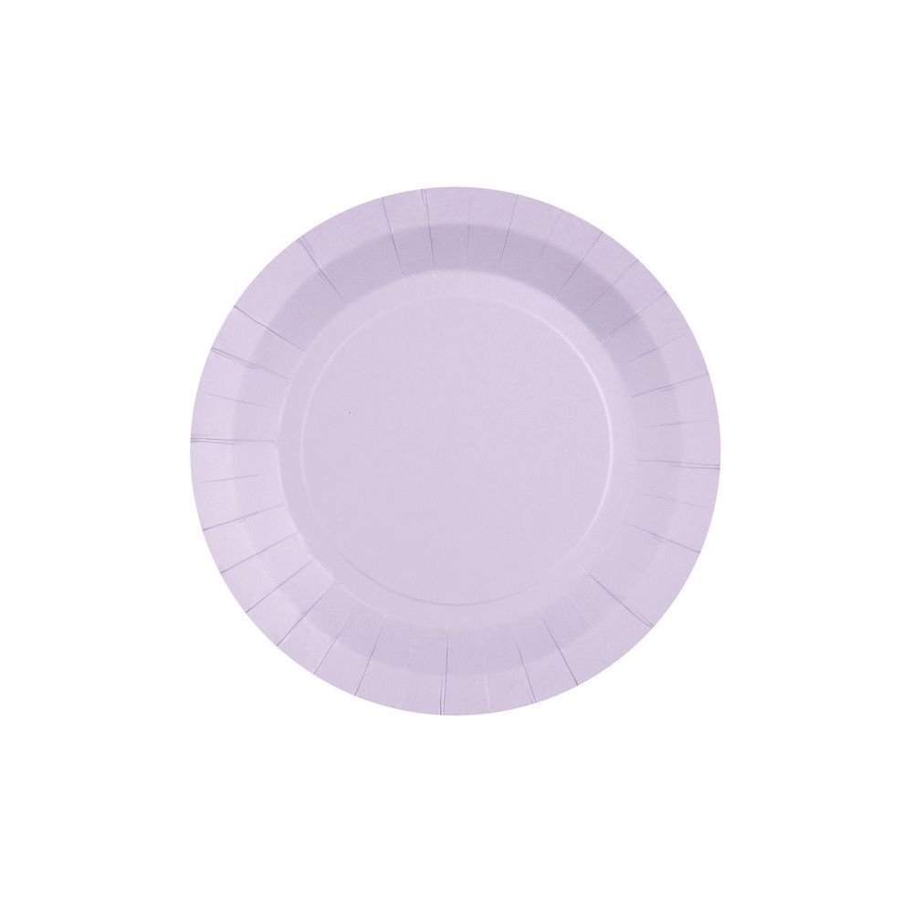 10 assiettes guimauve - 22.5 cm