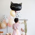 Ballon en mylar chaton - noir