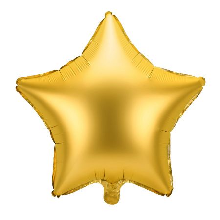 Ballon étoile dorée - 46 cm