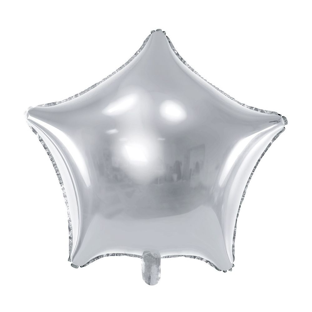 Ballon étoile argentée - 46 cm