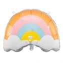 Ballon mylar pastel "arc-en-ciel" - 55 cm