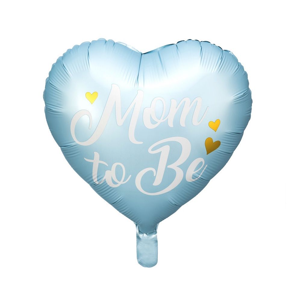 Ballon bleu pastel "Mom to be" - 35 cm