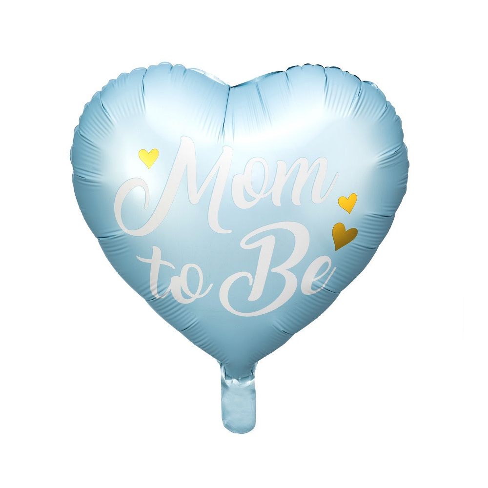 Ballon en mylar Mom to Be - bleu
