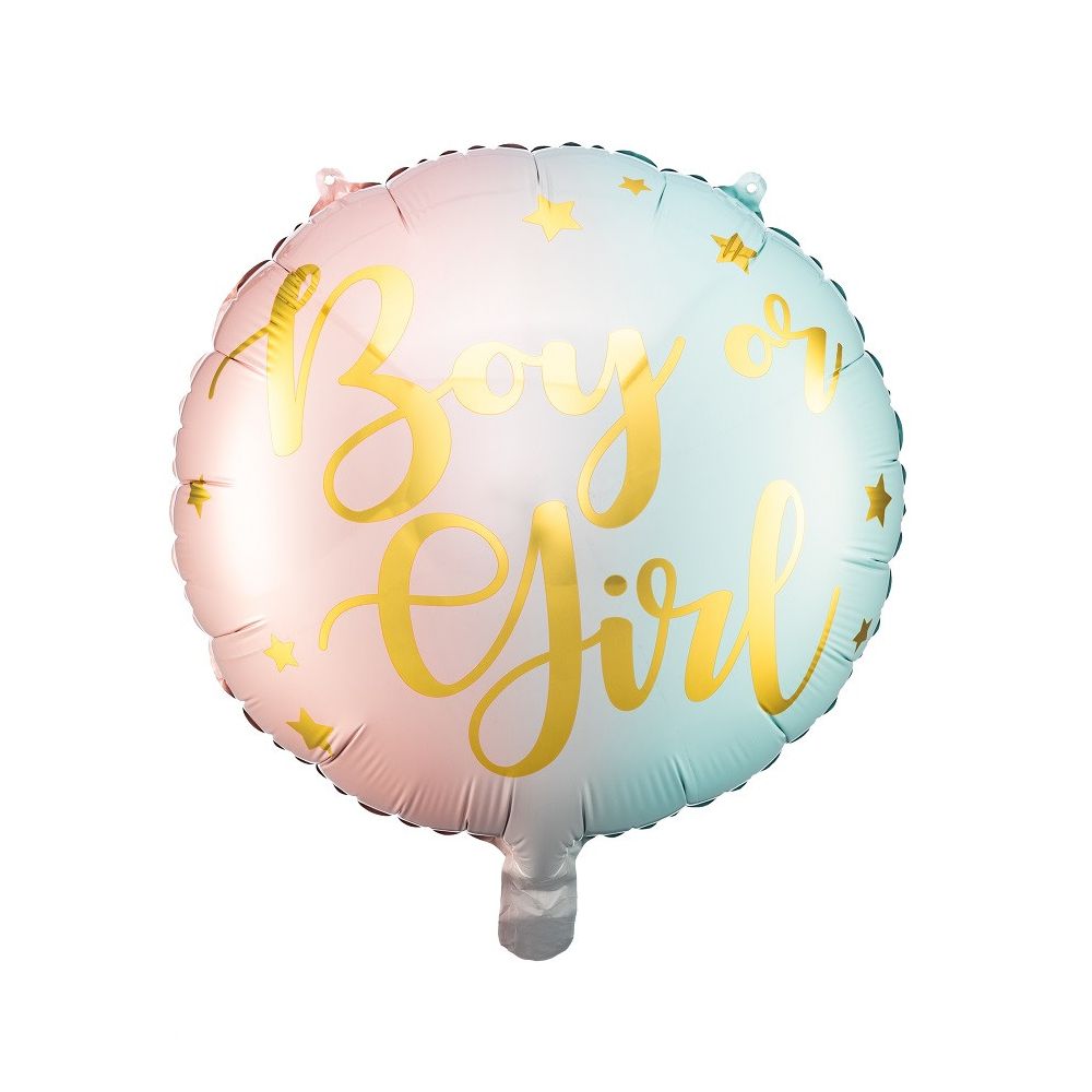 Ballon mylar "Boy or Girl" - 35 cm