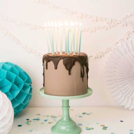 16 grandes bougies "menthe...