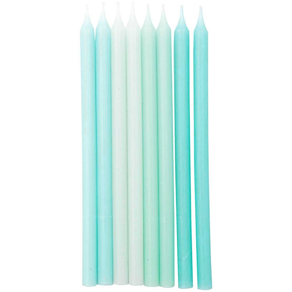 16 grandes bougies "menthe à l'eau"