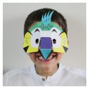 4 masques DIY "jungle" 3D à colorier
