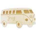 Décoration en bois personnalisable "van hippie"