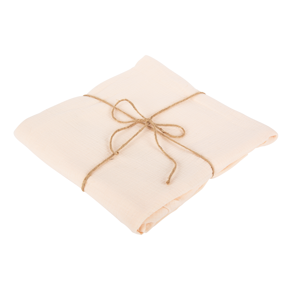 Nappe en gaze de coton "nude" - 240 cm