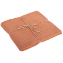 Nappe en gaze de coton "terracotta" - 240 cm