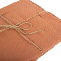 Nappe en gaze de coton "terracotta" - 240 cm