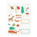 Planche de 20 stickers "winter forest"